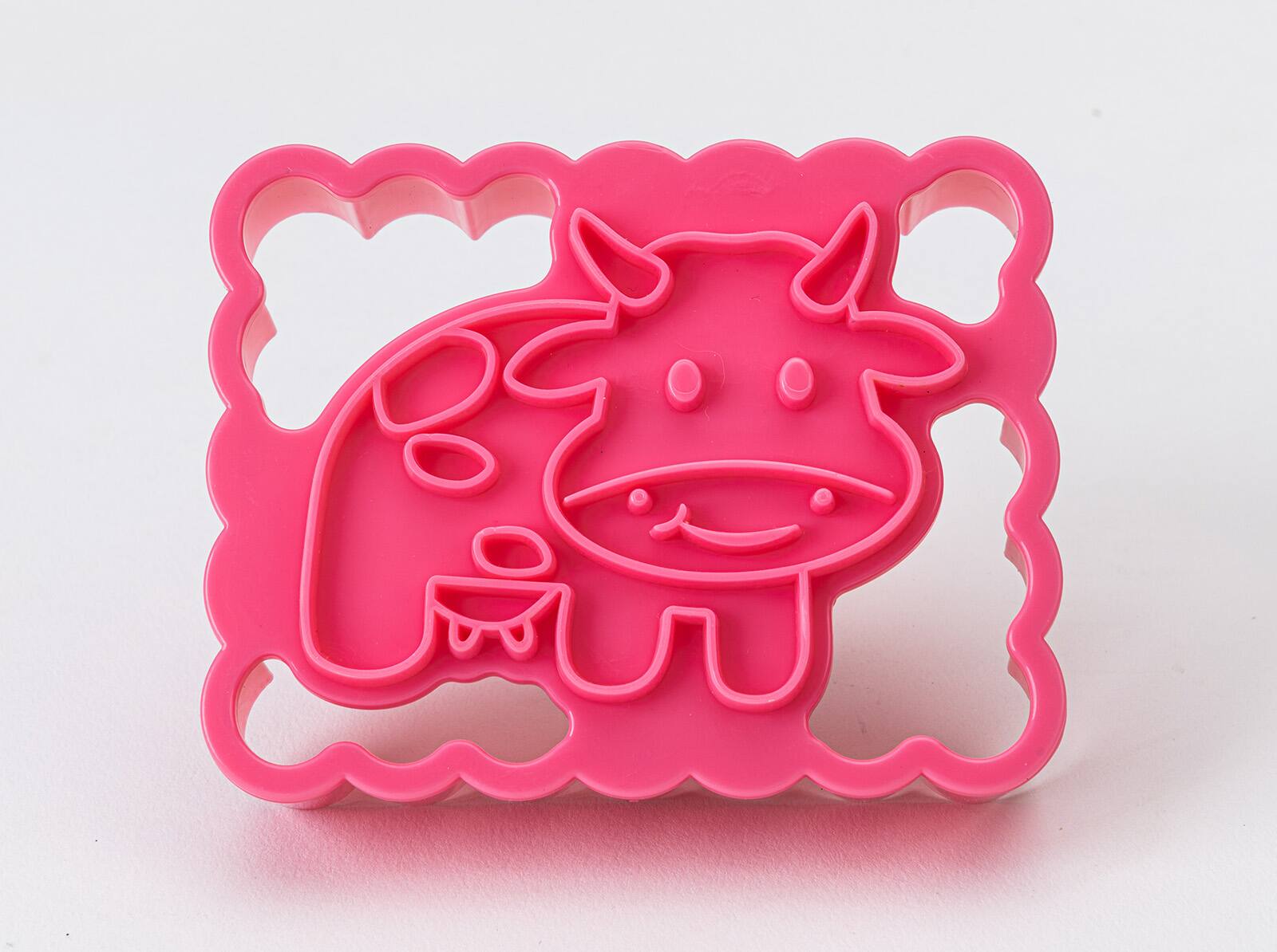 Alt View 2. MOBI - Silicone Ice Cream Sandwich Maker, Cow - Pink.