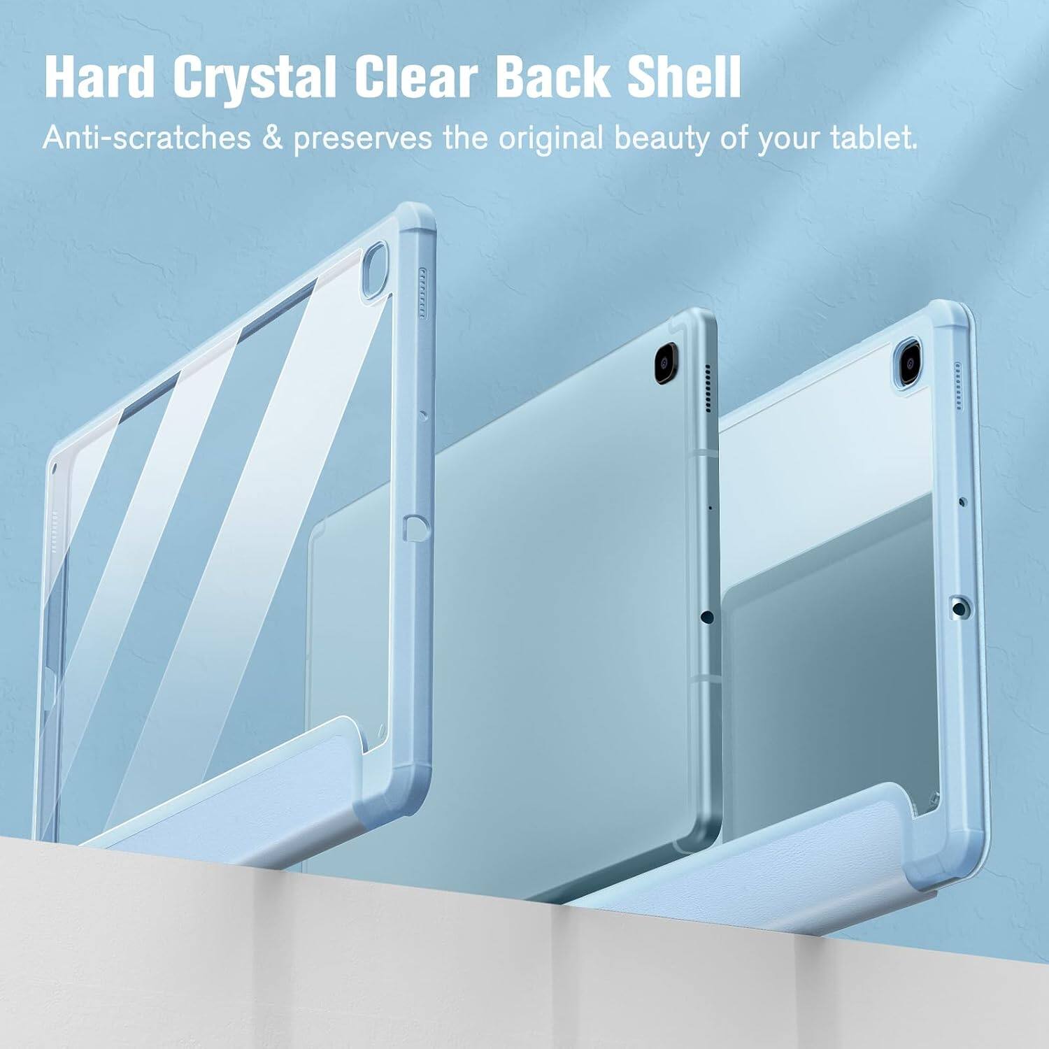 Hard Crystal Clear Back Shell  
Anti-scratches & preserves the original beauty of your tablet.
