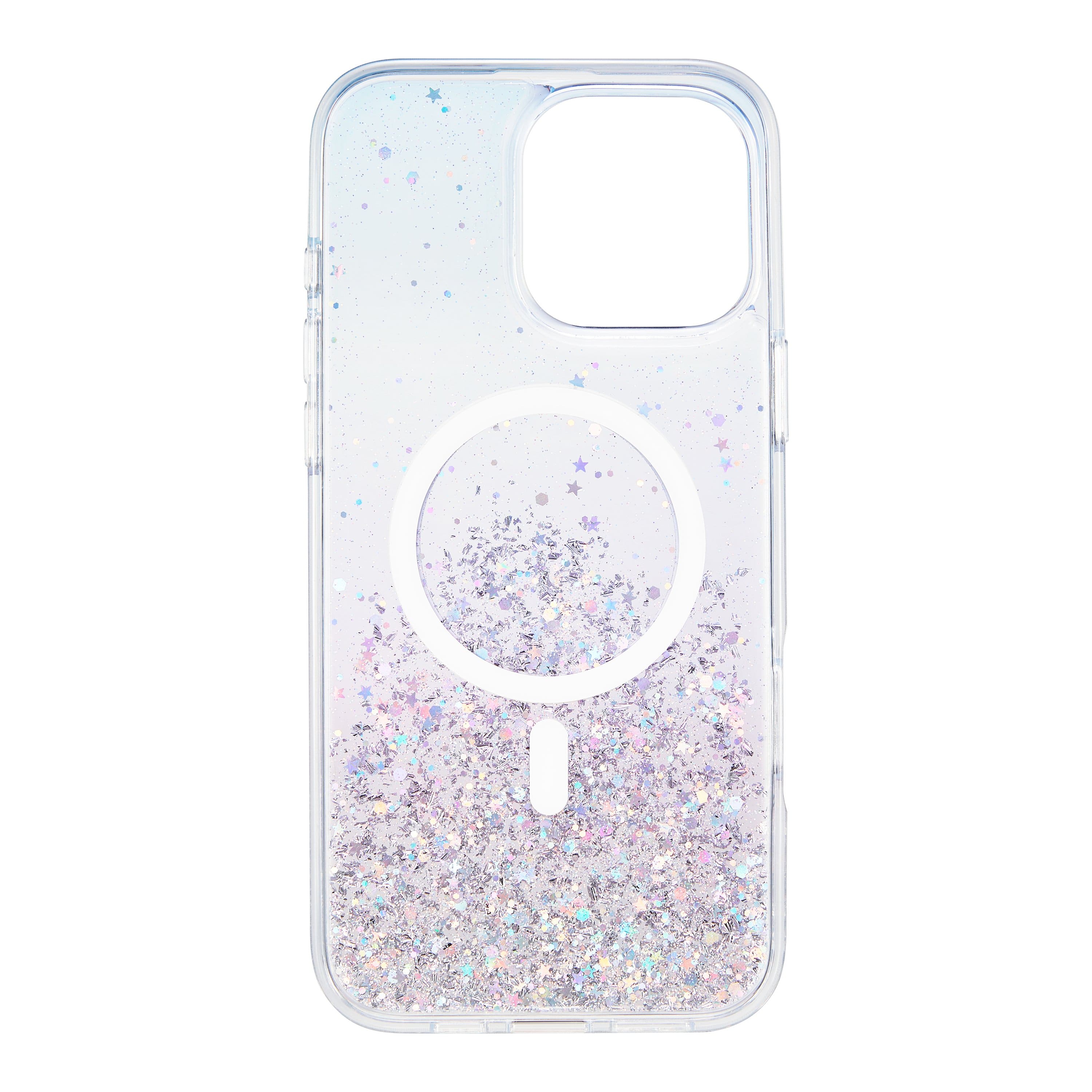 Alt View 19. Insignia™ - Hard-Shell Case with MagSafe for iPhone 16 Pro Max - Glitter.