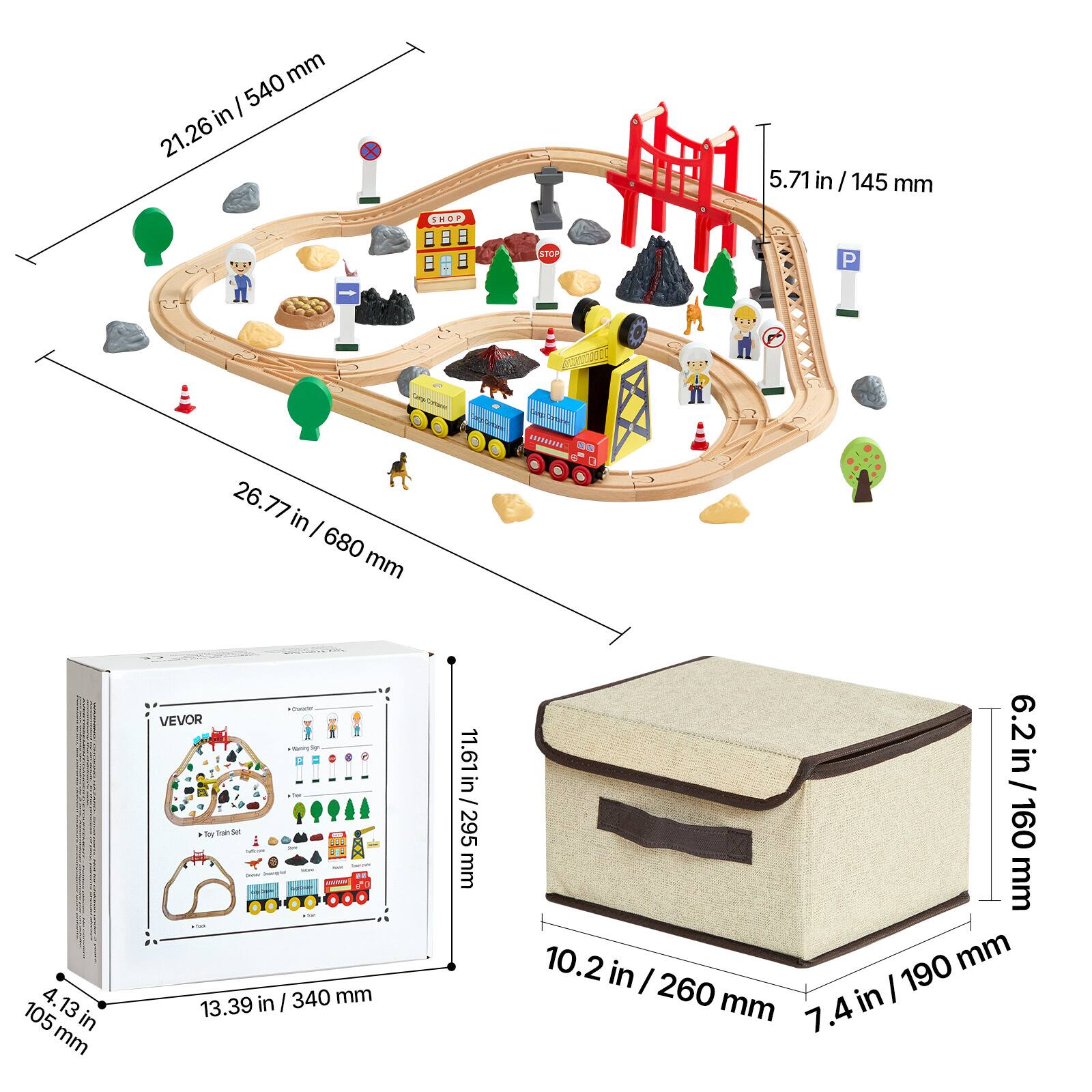 - 21.26 in / 540 mm
- 5.71 in / 145 mm
- 26.77 in / 680 mm
- 4.13 in / 105 mm
- 13.39 in / 340 mm
- 11.61 in / 295 mm
- 6.2 in / 160 mm
- 10.2 in / 260 mm
- 7.4 in / 190 mm