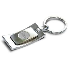 Jardine - Tulane Green Wave Team Logo Curve Key Ring - Silver