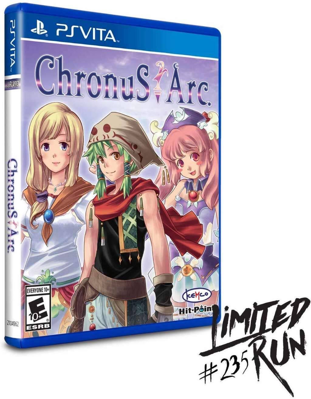 PSVITA  
ChronuS Arc  
LR-V93  
ChronuS Arc  
EVERYONE 10+  
KEMCO  
Hit-Pin  
ESRB LIMITED RUN #235