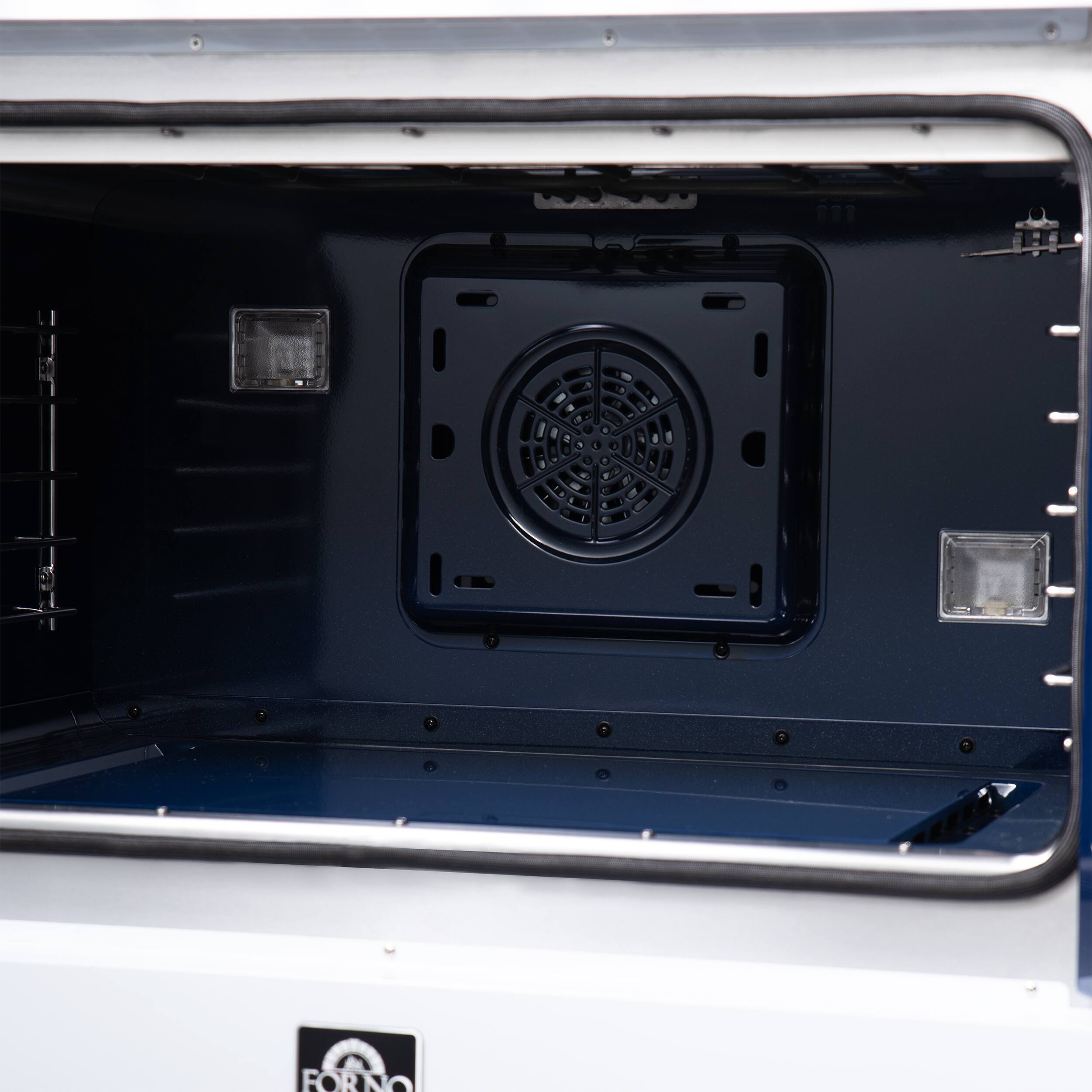 Alt View 13. Forno Appliances - Capriasca 5.36 Cu. Ft. Dual Fuel Range with French Door Design - White.