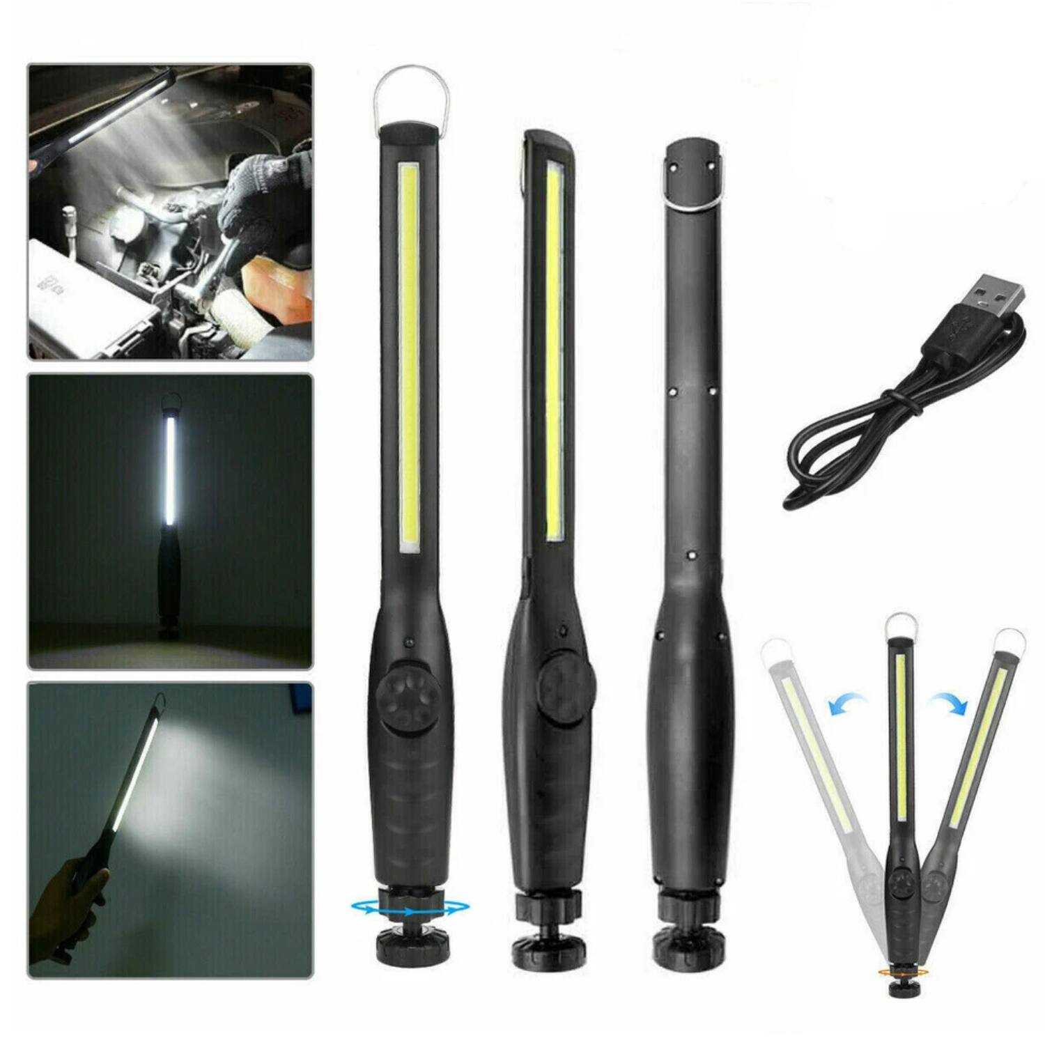 Left. Stock Preferred - 2-Pack COB LED Rechargeable Work Light.