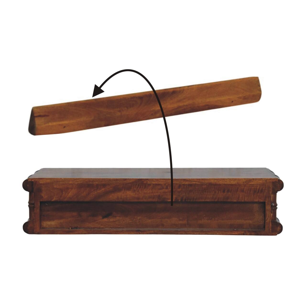 Alt View 7. Artisan Furniture - Artisan Furniture Solid Wood Bamboo Two Drawer Console Table, Brown - Brown.