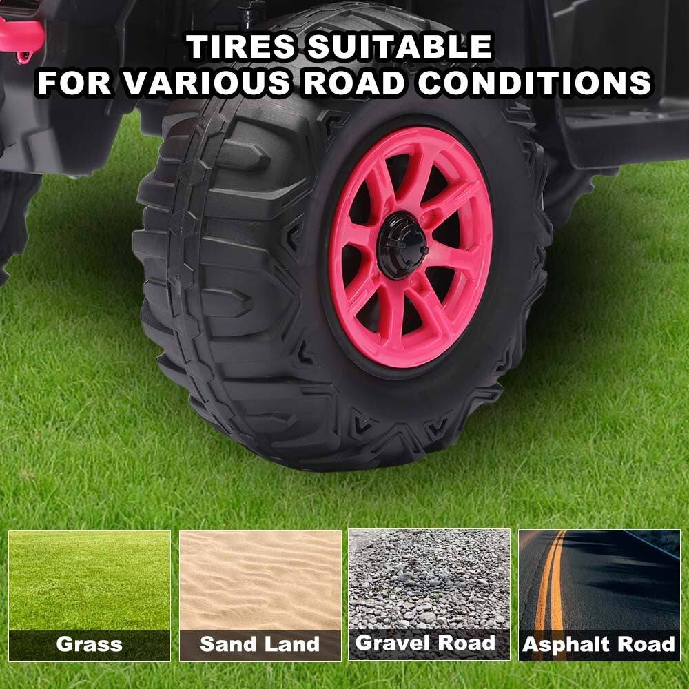 TIRES SUITABLE FOR VARIOUS ROAD CONDITIONS

Grass  
Sand Land  
Gravel Road  
Asphalt Road