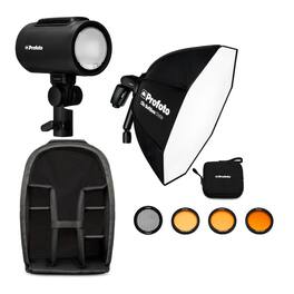 Profoto - A2 Monolight with Softbox Sling Bag, CTO Filter Kit and Studio Lights