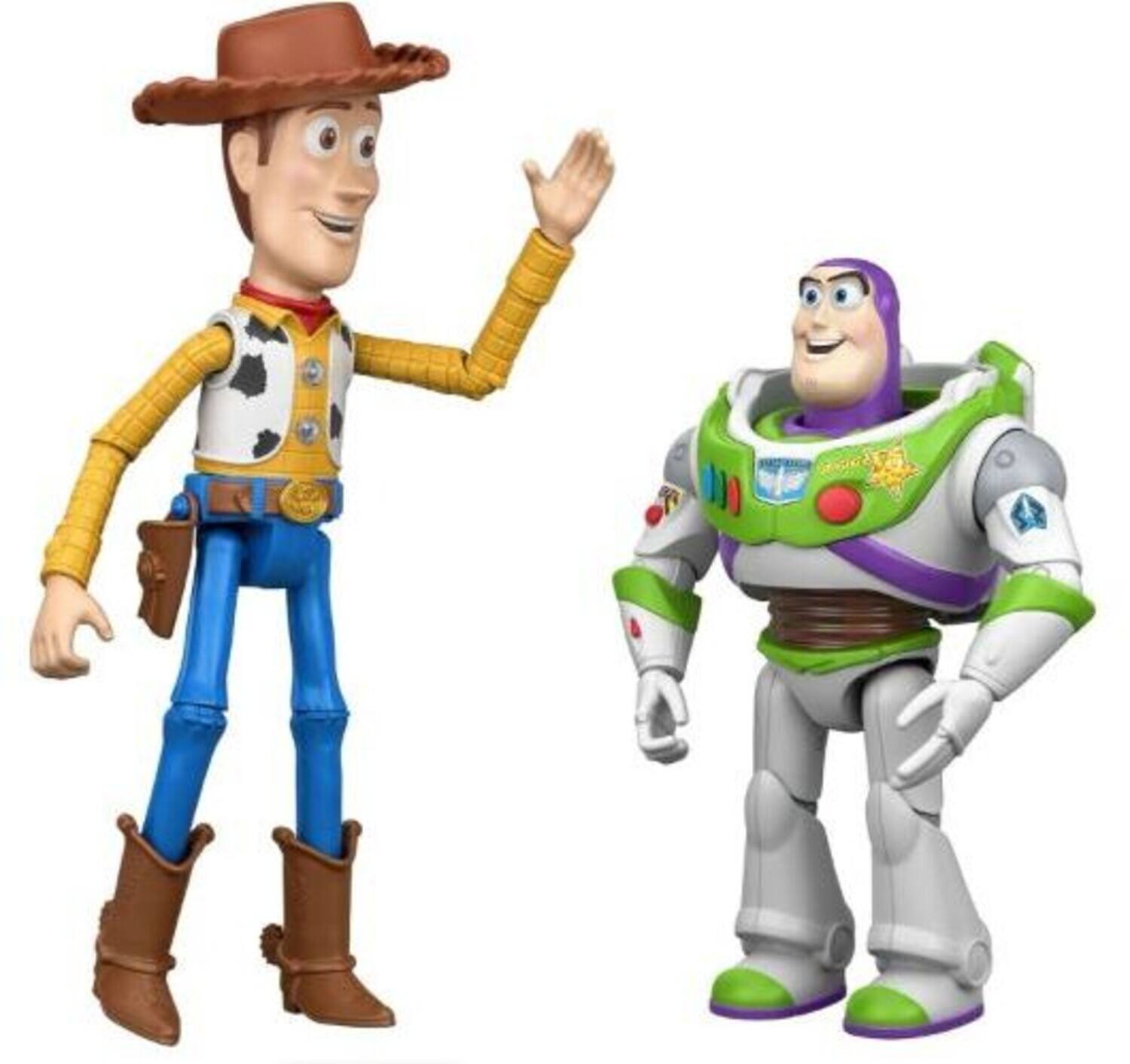 Alt View 1. Mattel - Pixar Toy Story 5: 11'' Woody & Buzz Lightyear 2-Pack, Interactables   - COLLECTIBLES - Multicolor.