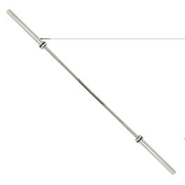 Sunny Health & Fitness - 86” (7 ft) Olympic Barbell Bar with 30mm shaft diameter - Silver