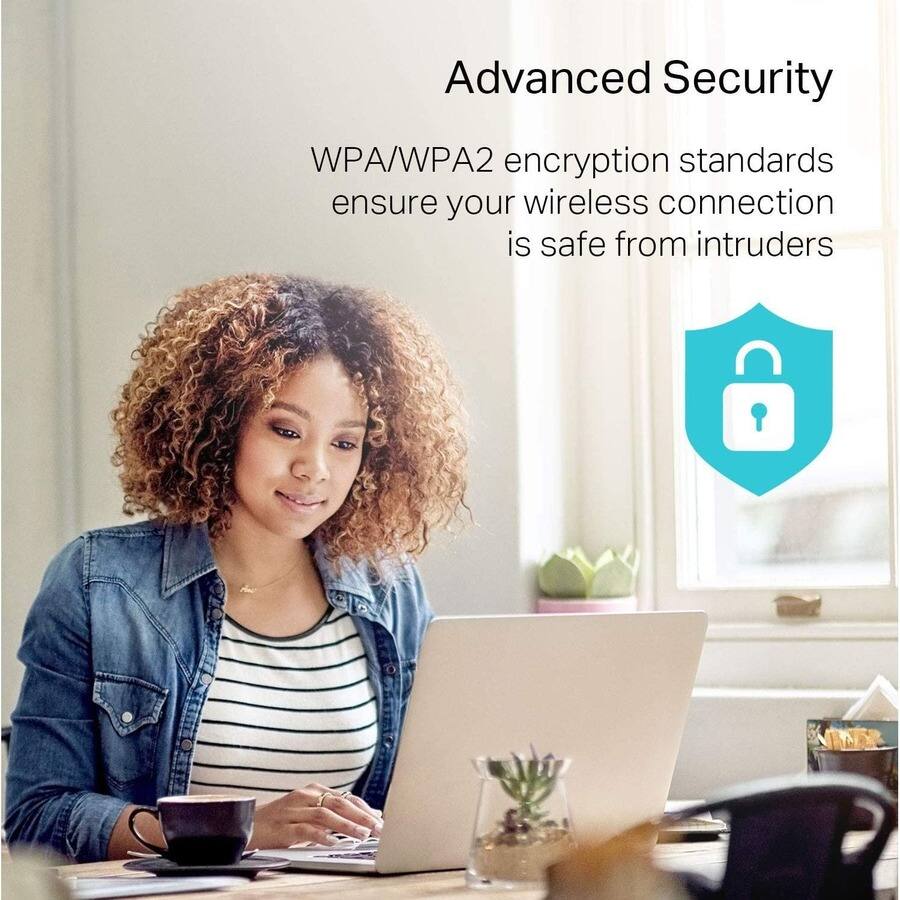 Advanced Security

WPA/WPA2 encryption standards ensure your wireless connection is safe from intruders