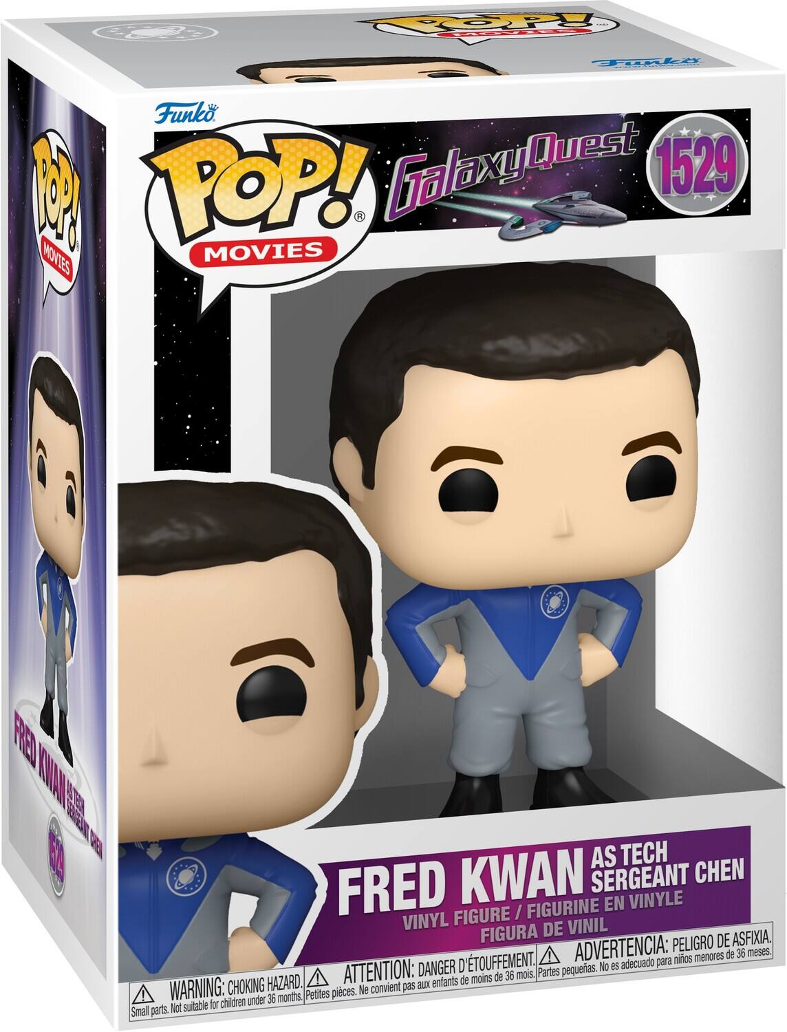 Funko GalaxyQuest 1529 B TOP! MOVIES FRED MAN AS TECH KWAN SERGEANT CHEN FRED FIGURE / FIGURINE EN VINYLE VINYL DE VINIL FIGURA PELIGRO DE ASFIXIA. D'TOUFFEMENT. ADVERTENCIA: nios menores de 36 meses. DANGER No es adecuado para ATTENTION: moins de 36 mois, Partes pequerias. HAZARD. aux enfants de WARNING: CHOKING Petites pieces. Ne convient pas for children under 36 months, Small parts. Not suitable
