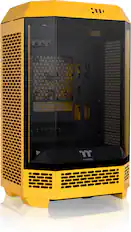 Front. Thermaltake - The Tower 300 Micro ATX PC Case - Bumblebee Yellow.