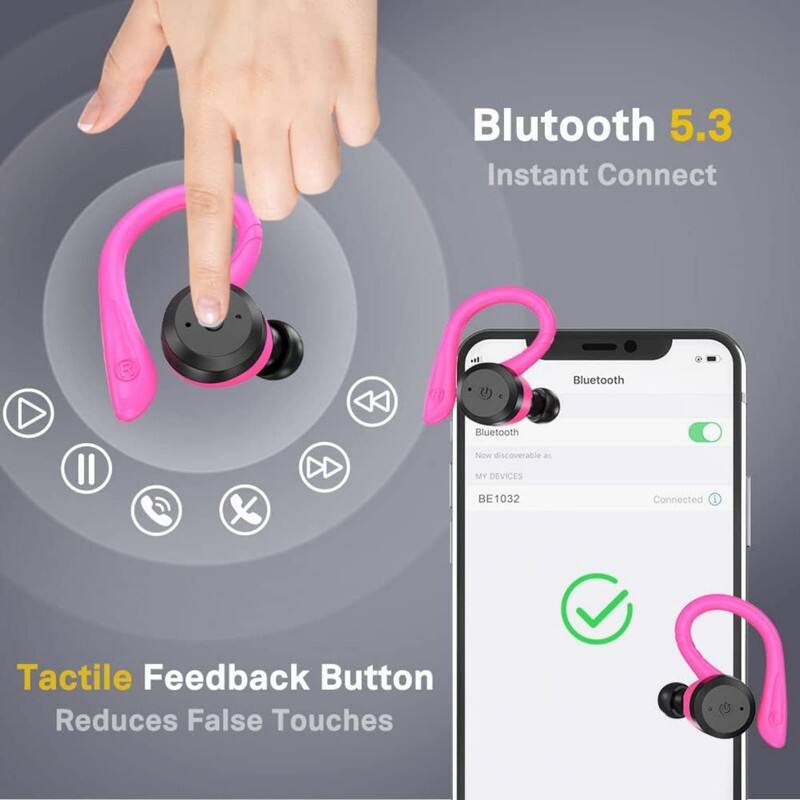 Bluetooth 5.3  
Instant Connect  

Bluetooth  
Now discoverable as MY DEVICES  
BE1032  
Connected  

Tactile Feedback Button  
Reduces False Touches