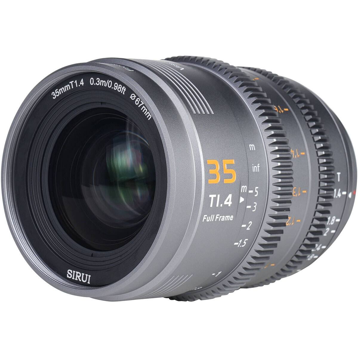 35mm T1.4  
0.3m/0.98ft  
0.67m  
m  
35  
inf  
m-5  
T1.4  
Full Frame  
-2  
-1.5  
T1.4-1.8  
2  
SIRUI