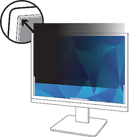 3M - Anti-Glare Privacy Filter for 19.5" Widescreen Monitor, 16:9 Aspect Ratio - Clear