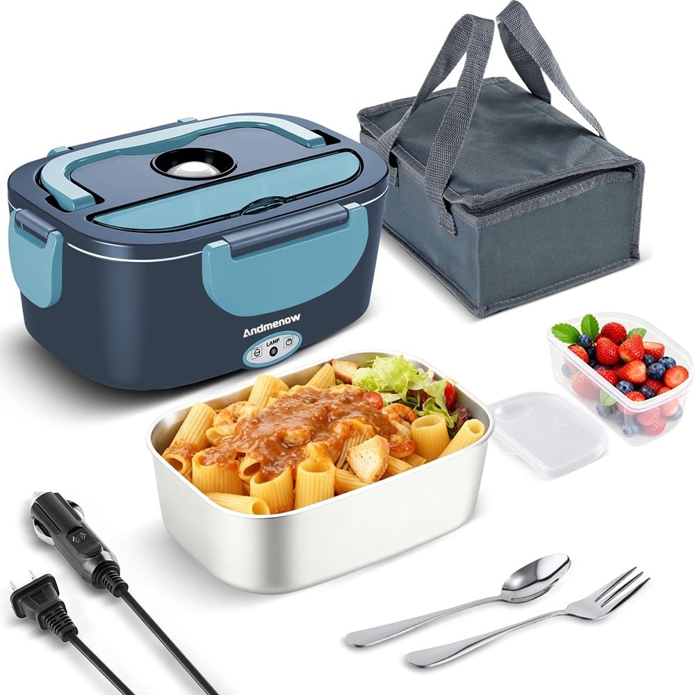 RTMB - Electric Lunch Box – 1.5L Heated, Portable - Dark Blue