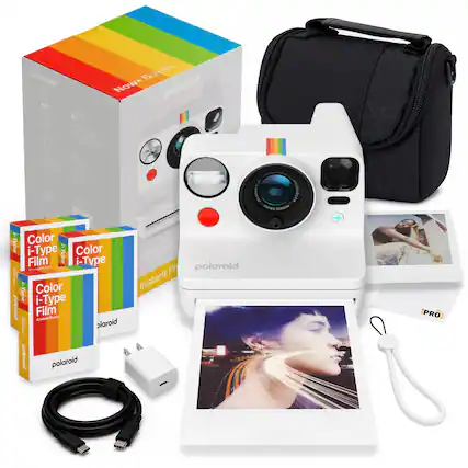 polaroid Bundle Now+ polaroid 7 Color Type i-Type Color Film i-Type i-Type - - | T -Type Color i-Type polaroid Film Inniend matus | alaroid polaroid polaroid TDR me- AN31DLS polaroid POLTER SENSOR Co Apo Now oid oGamea Ph polaroid Instant + PRO