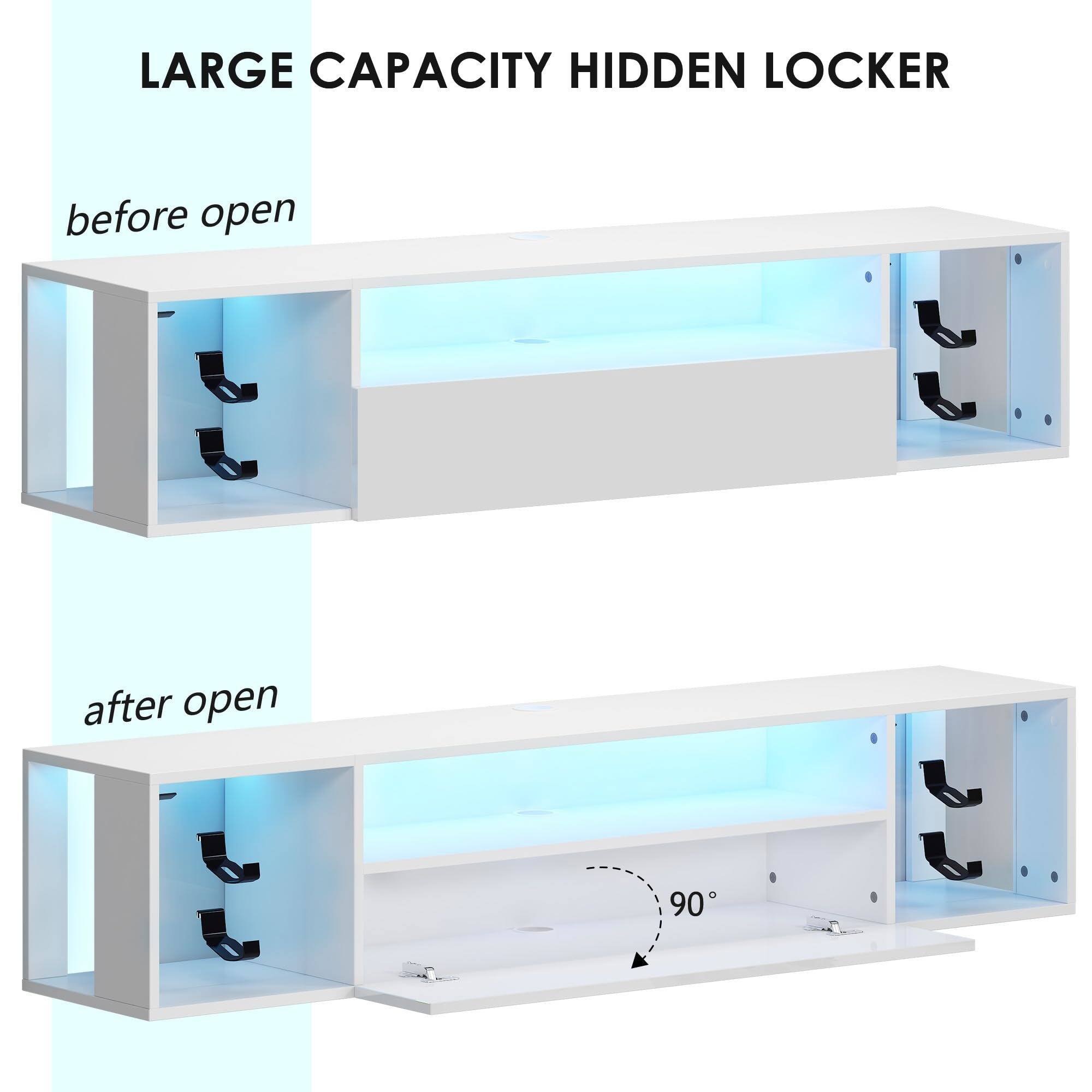 LARGE CAPACITY HIDDEN LOCKER

before open

after open

90°