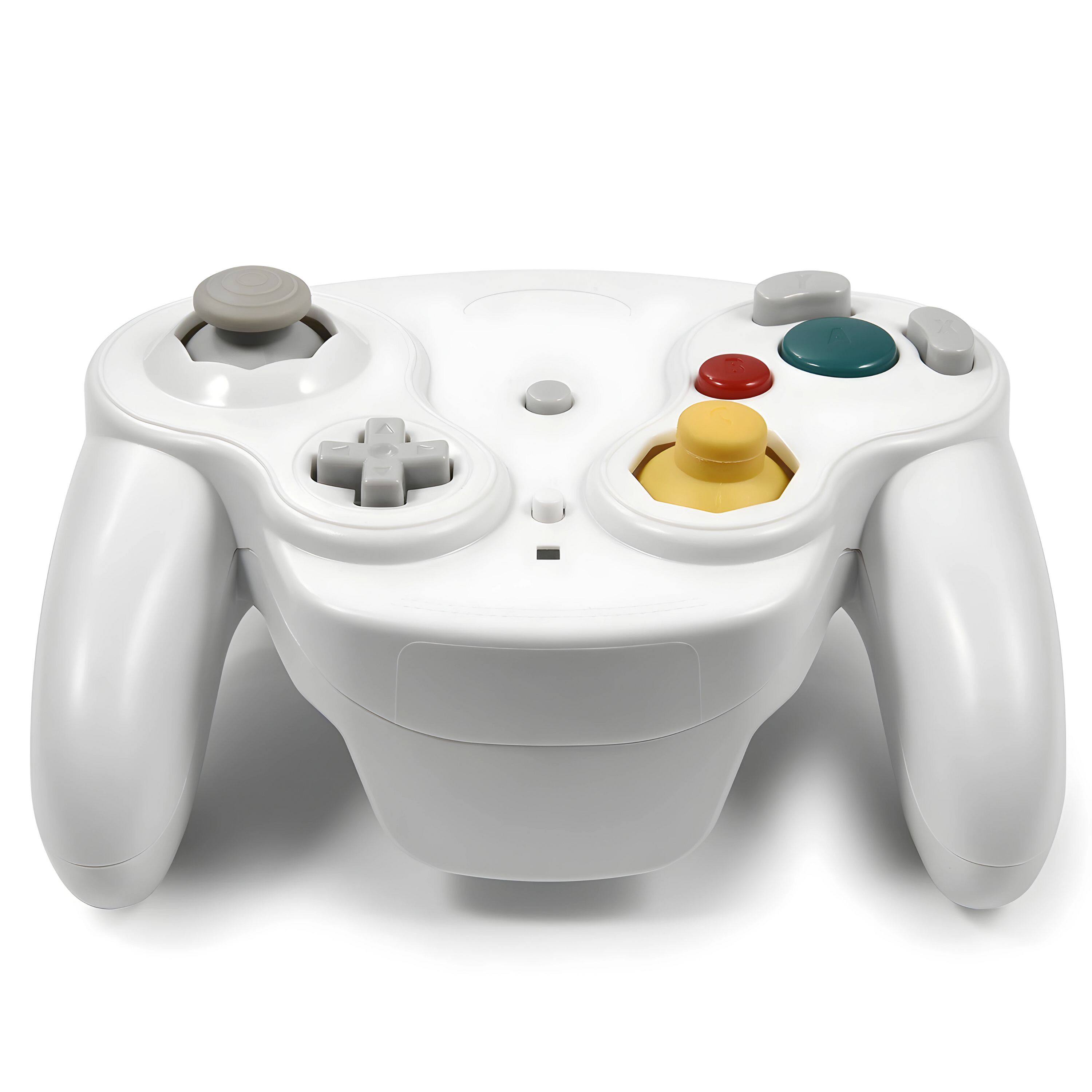 Back. Kitcheniva - Wireless Game Controller With Adapter For Nintendo Game Cube - White.