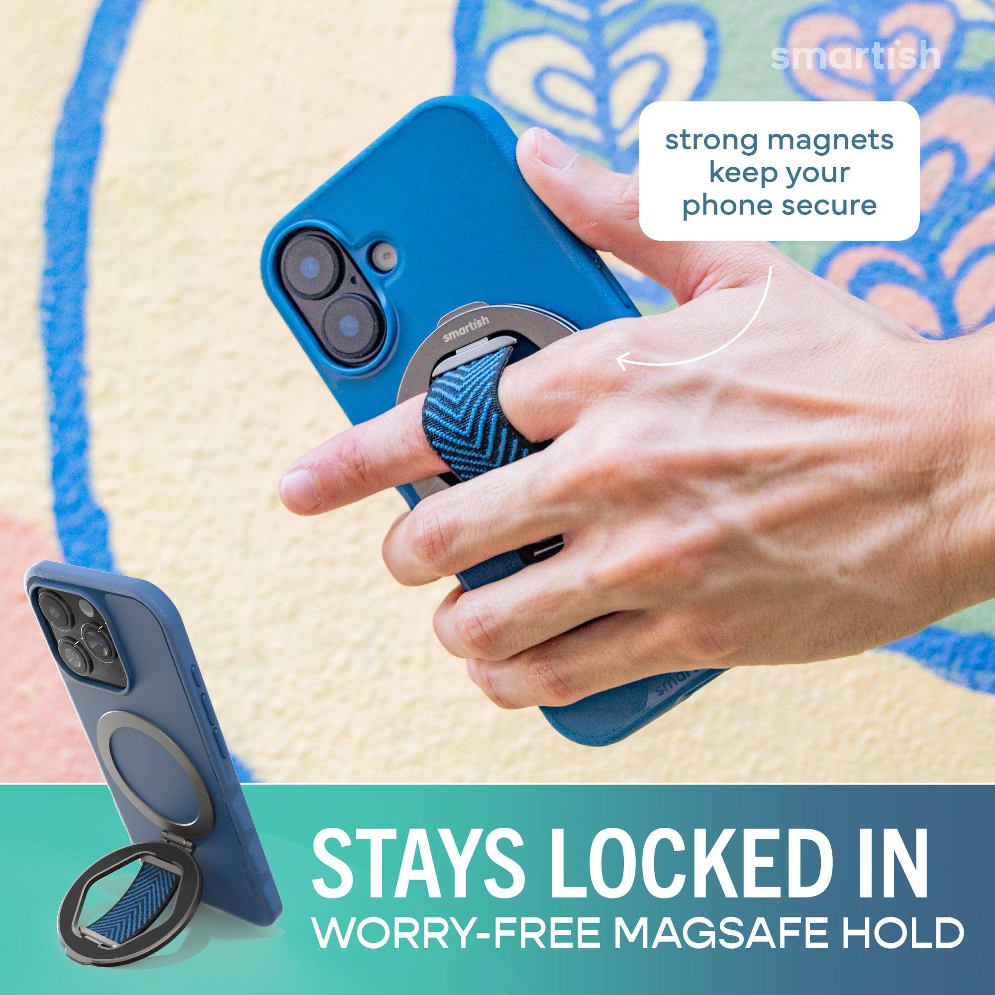 smartish strong magnets keep your phone secure smartish sma STAYS LOCKED IN WORRY-FREE MAGSAFE HOLD

strong magnets keep your phone secure

STAYS LOCKED IN WORRY-FREE MAGSAFE HOLD