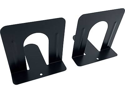 Alt View 1. Huron - Steel Book Ends, 4.75"H - Black.