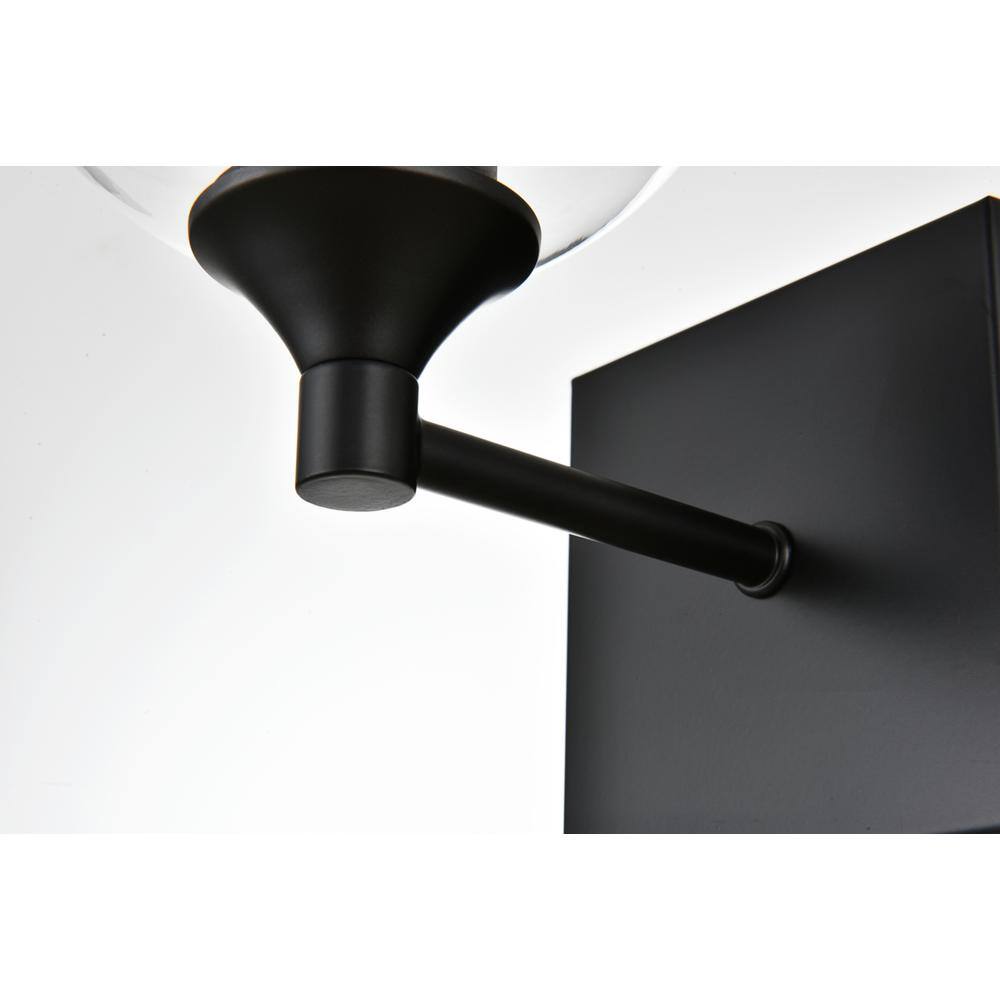 Living District - Foster 1 light Bath Sconce - Black And Clear price history on PriceWatchPro