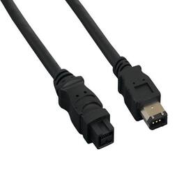 Sanoxy - 6ft IEEE 1394b FireWire 800 9-pin to 6-pin - Black