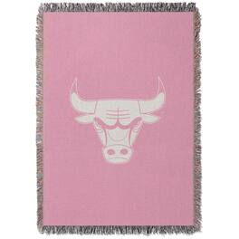 Chad & Jake - Chicago Bulls Woven Blanket - Pink
