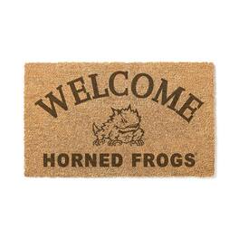 Jardine - TCU Horned Frogs 18" x 34" Welcome Coir Doomat - Brown