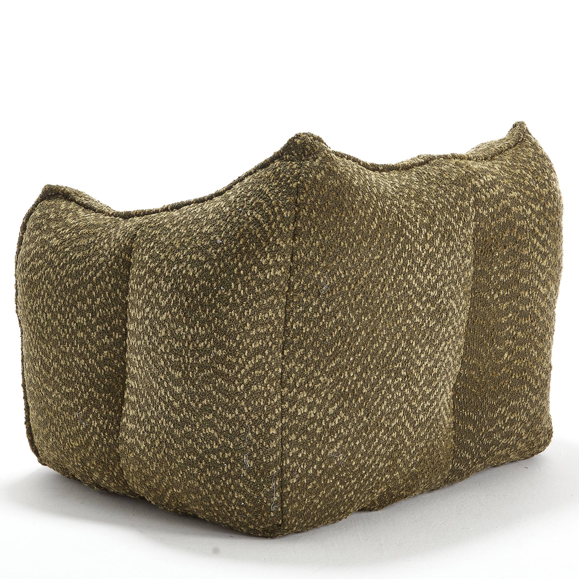 Alt View 7. GOODSILO - Premium Square Lazy Sofa Chair with High-Resilience Foam for Living Room and Bedroom Comfort - Olive Green.