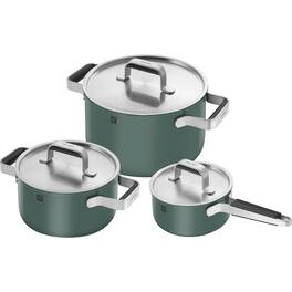 ZWILLING - Pure 6-pc Stainless Steel Cookware Set - Green
