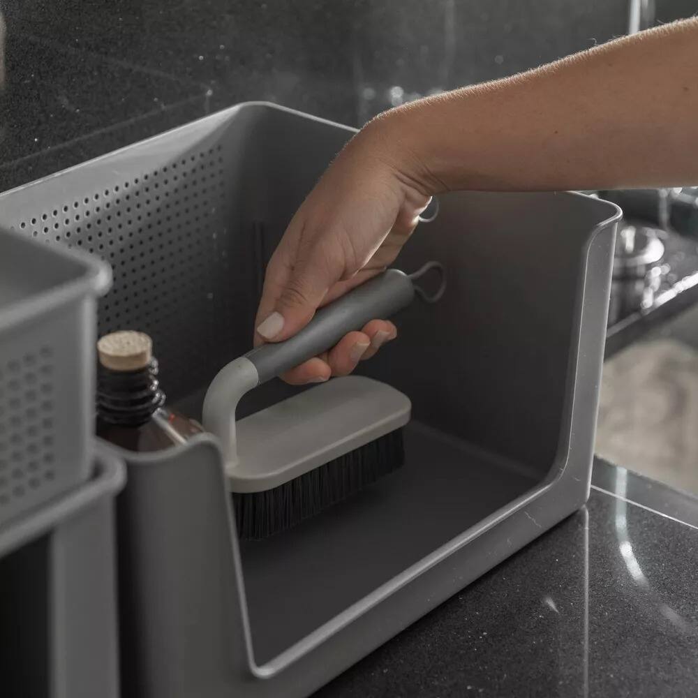 Alt View 1. OU - OU Scrub Brush with Ergonomic Handle, All Purpose Bathroom & Kitchen Heavy Duty Cleaning Scrubber.