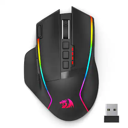 Front. Cozy Serene - Wireless Mouse Rechargeable USB Gaming Tri-mode 2.4g/usb-c/bluetooth 8000 Dpi Rgb - 2.4G.