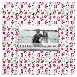 Fan Creations - Stanford Cardinal 10'' x 10'' Floral Pattern Frame - Multicolor