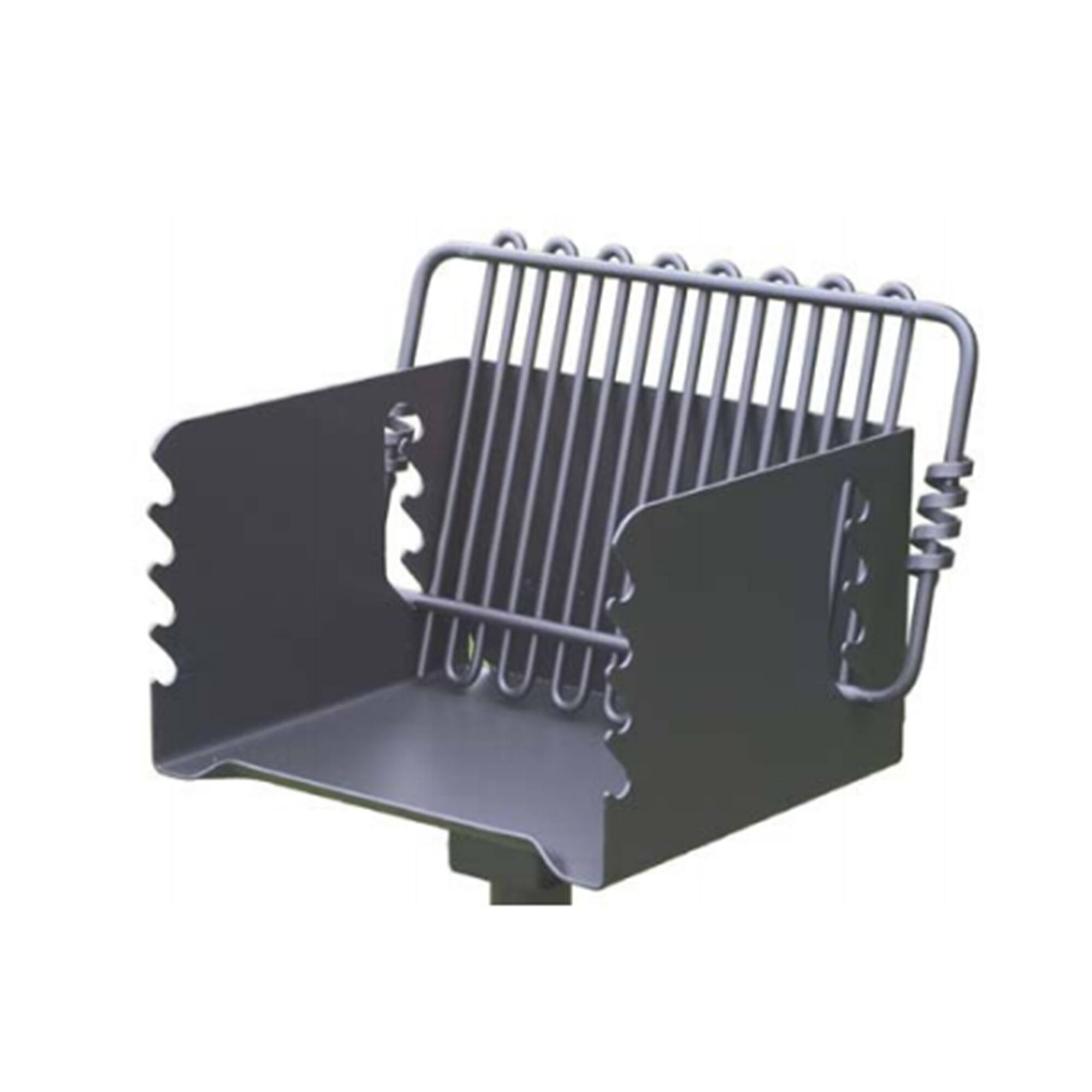 Alt View 4. Pilot Rock - Pilot Rock CBP-135 Park Style Outdoor Camping BBQ Charcoal Grill with Swivel - Black.