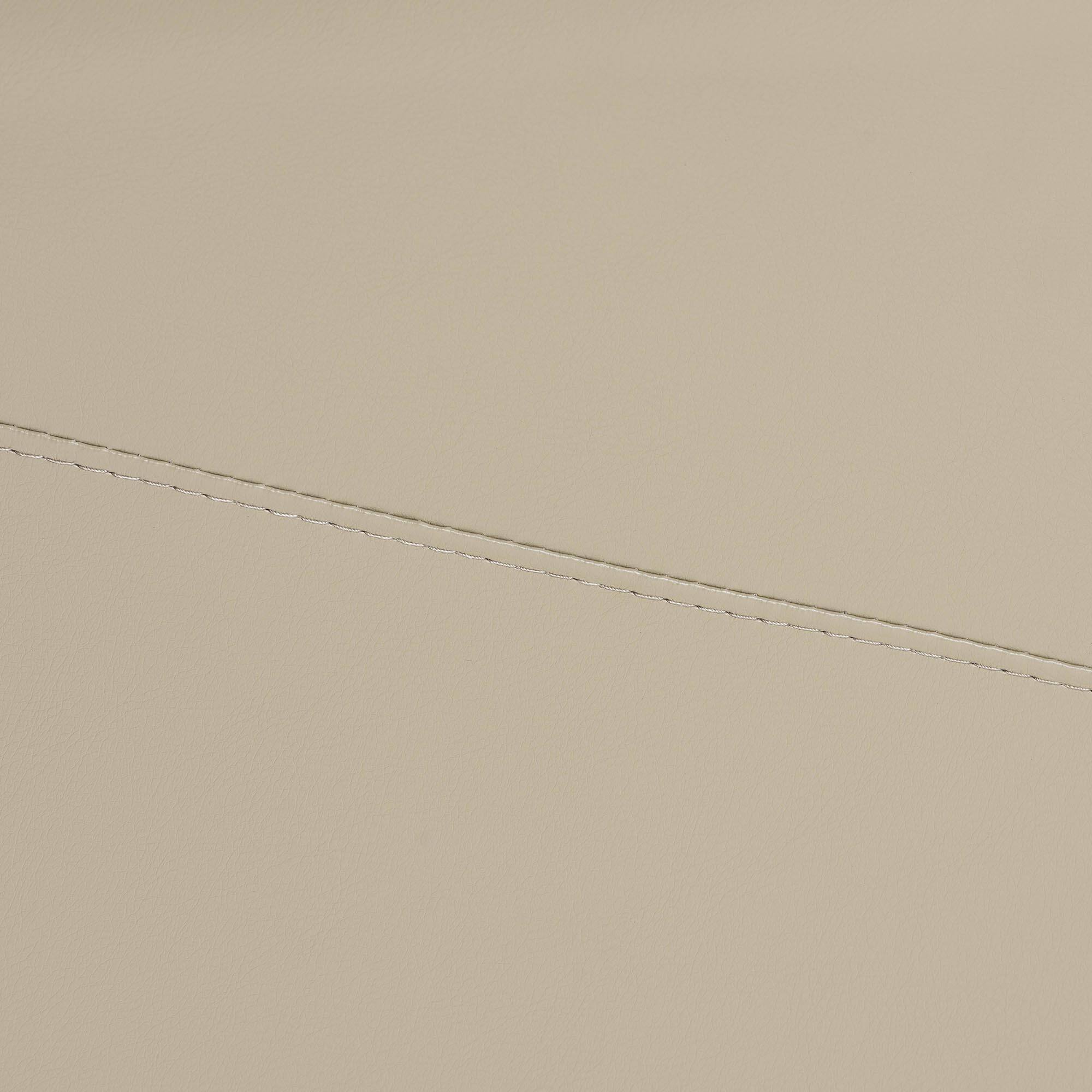 Alt View 7. Baxton Studio - Elwood Modern Faux Leather 2-Piece Lounge Chair and Footrest Set - Beige/Black.