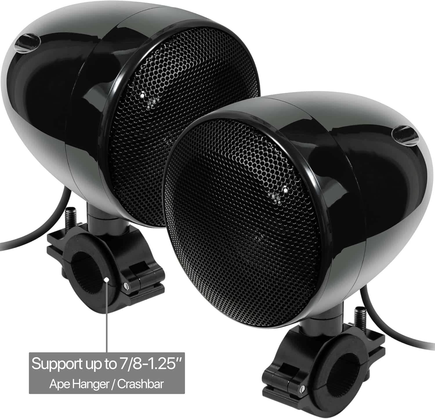 GoHawk Bluetooth Motorcycle Speakers: 1000W Amplifier, 4 Speaker