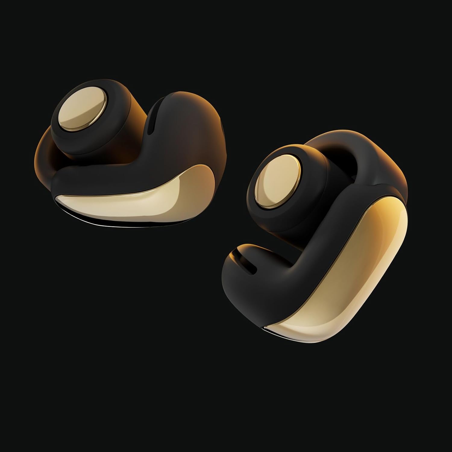 Back. Bose - Bose Ultra Open Earbuds Bundle with Fast Charger -Water Resistant, Up to 48 Hrs of Playtime, (Desert Gold) - Desert Gold.
