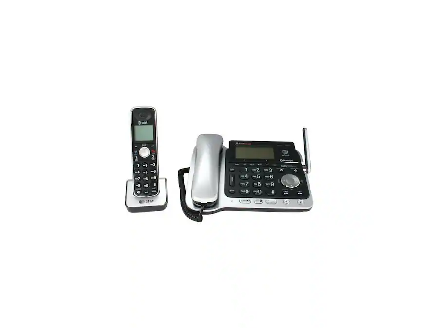 AT&T TL86109 DECT 6.0 Digital 2 Line Answering System Cordless Phones ...