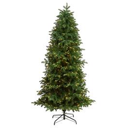 BreeBe - 7’ South Carolina Fir Artificial Christmas Tree w/550 LEDs - Green