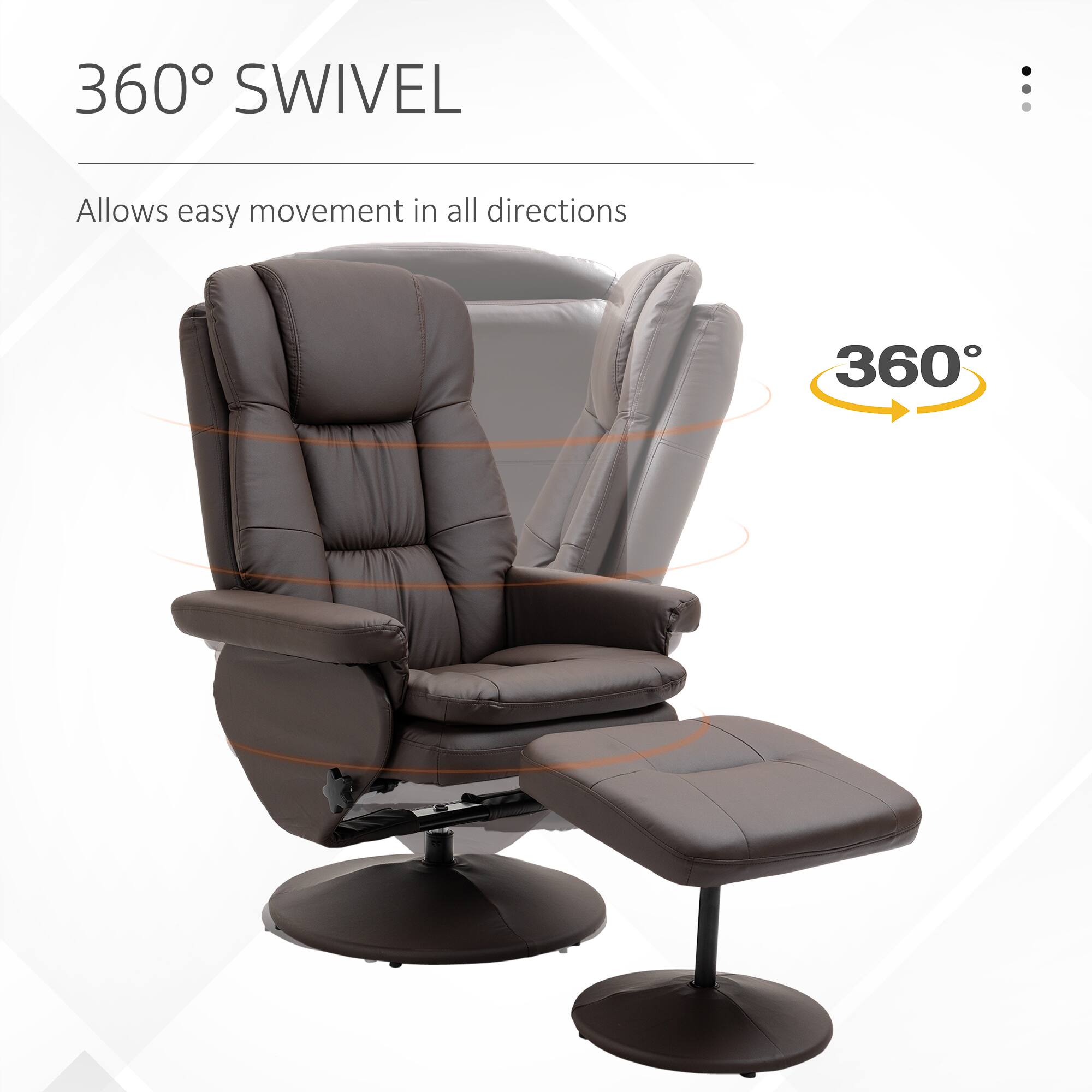 360° SWIVEL

Allows easy movement in all directions

360°
