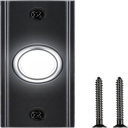Front. Schertz - Wall-mounted door bell buttons for use in homes, universal garage door opener - Black.