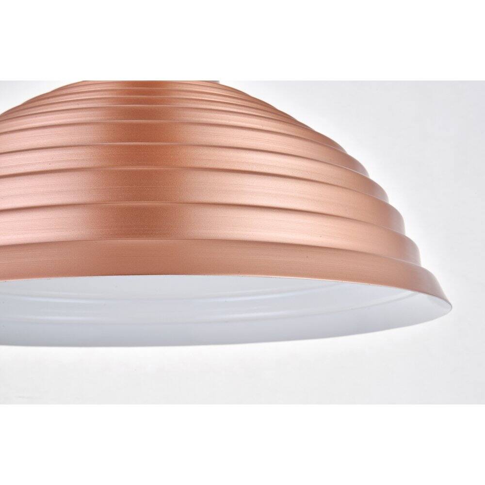 Alt View 2. Living District - Circa 1 Light Honey Gold Pendant - Honey Gold.