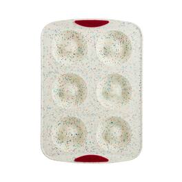 Trudeau - Structure Silicone 6 Cavity Donut Pan, Confetti/Fuchsia - White