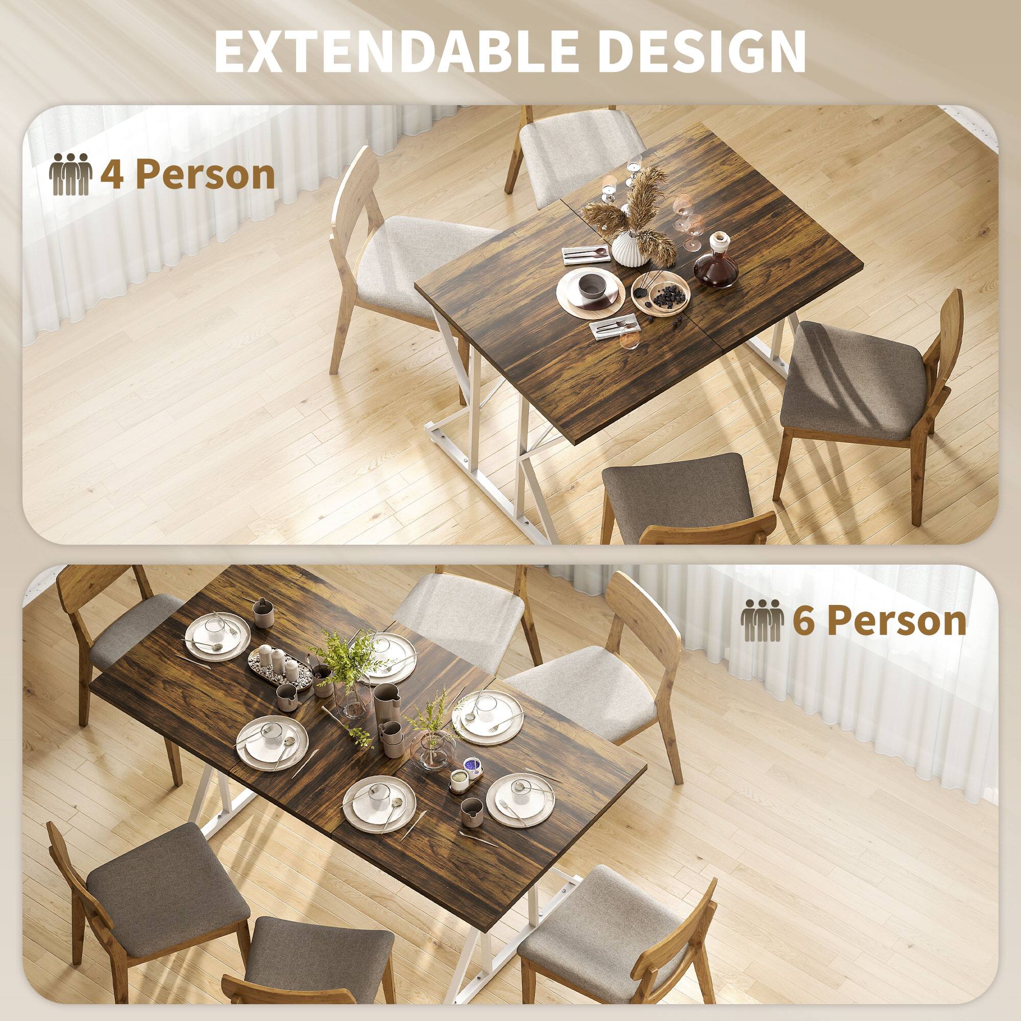 EXTENDABLE DESIGN

4 Person

6 Person