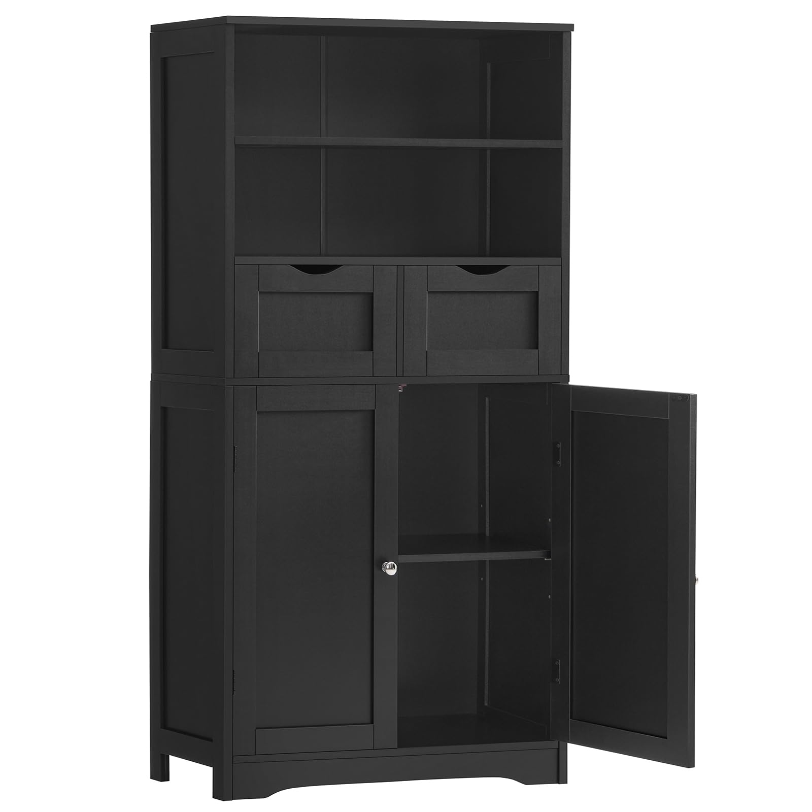 Black, 2 Drawers