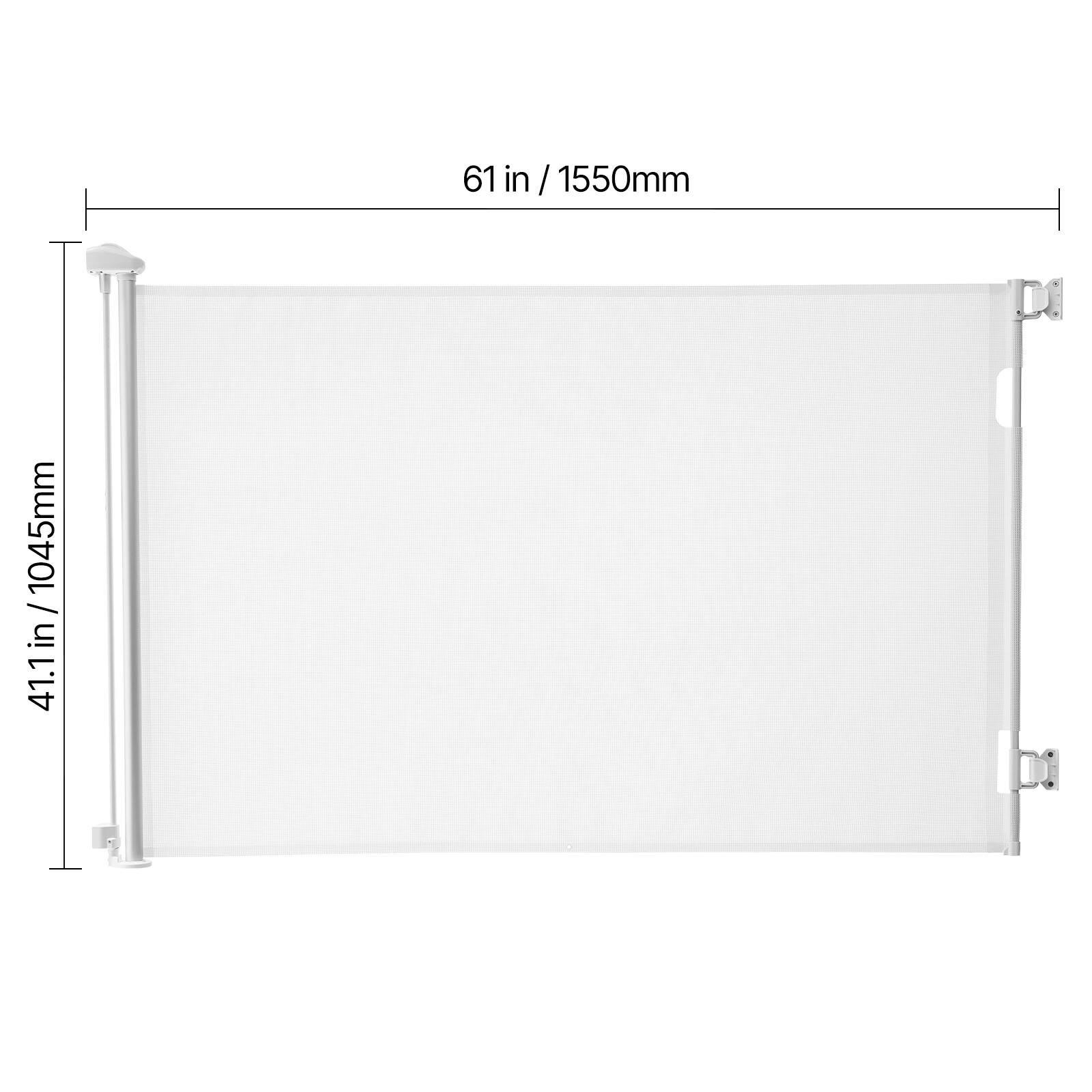 61 in / 1550mm  
41.1 in / 1045mm