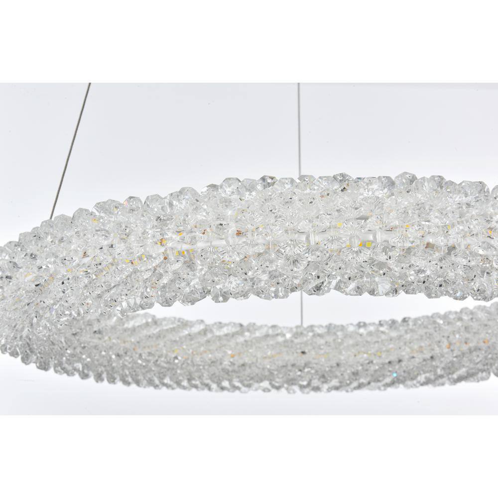 Alt View 7. Elegant Lighting - Bowen 18 inch Adjustable LED Chandelier in Satin Gold - Satin Gold.