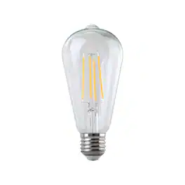 Parrot Uncle - 6W Vintage Glass 2700K Warm White Dimmable LED Filament Light Bulb - Clear