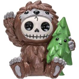 Pacific Trading - Furrybones Bigfoot Skeleton in Sasquatch Costume Figurine 3 inch - Brown